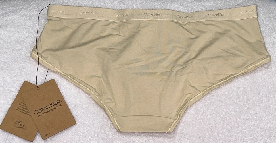 CALVIN KLEIN Form To Body Natural Stone Hipster Panty NEW Womens Sz S 5 M 6 - Image 2 of 4