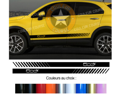 2 STREIFEN UNTERBODEN TÜREN FÜR FIAT 500X ABARTH AUFKLEBER STICKER BD500-44