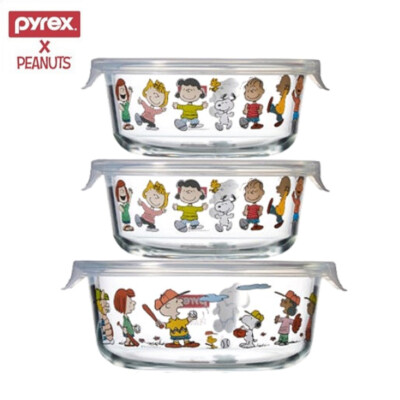 Snapware pyrex PEANUTS保存容器 2個セット ＋水筒 Amazon