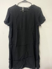 Express Little Black Dress Women's Medium Cutout Sheer Bodycon Back Zip Club