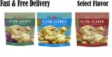 GIN GINS Peanut Ginger Ginger Chews by The Ginger People Select Flavor