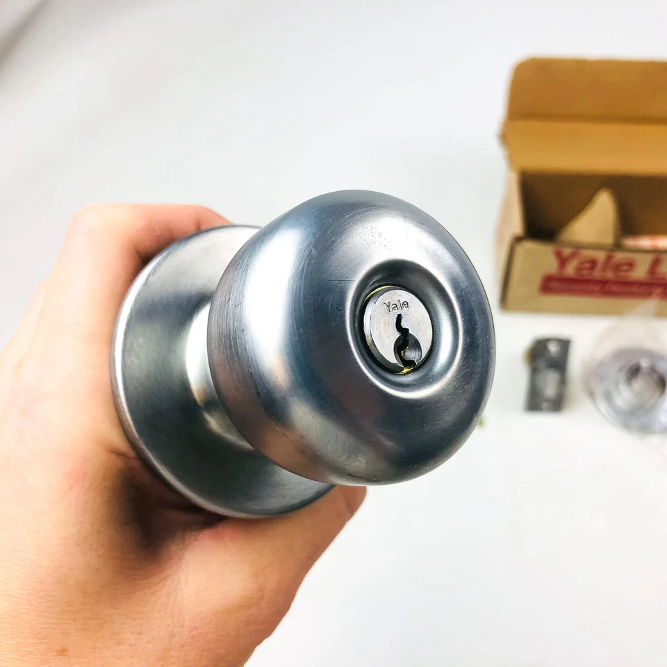 Yale Classroom Utility Lockset 5308 LF Litchfield 380N 26D Satin Chrome New NOS - Image 4 of 4