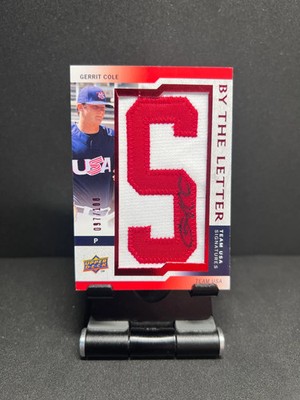 2009 UPPER DECK GERRIT COLE BY THE LETTER TEAM USA AUTO /100