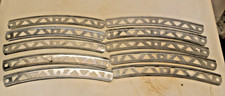 Gilbert Erector Set Part E: 5"  Plated Cadmium Curved Girders: 10  A