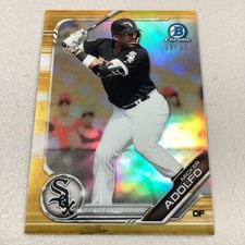 Micker Adolfo 2019 Bowman Chrome #BCP-164 Gold Refractor /50 Prospect Rookie RC