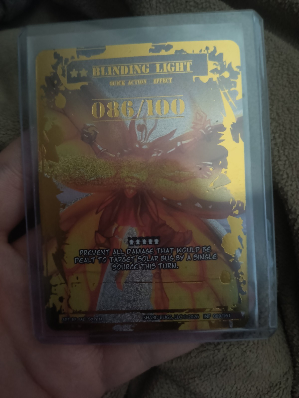 Shard Bugs TCG - Blinding Light Serialized 086/100 Set 3!!!