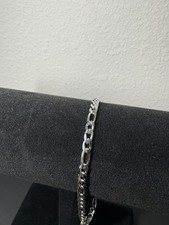 Stainless Steel Figaro Bracelet 4MM 9inch