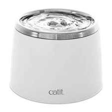Catit Fresh Clear Stainless Steel Cat Water Fountain 64Oz Hygienic Drinking Bowl