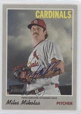 2019 Topps Heritage Real One Auto Miles Mikolas #ROA-MM Auto 0t2
