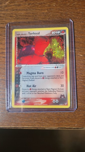 Team Magma’s Torkoal Holo Rare 12/95 Team Magma Vs Team Aqua NM