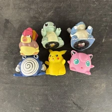 Vintage Pokemon Sliders 1999 Figures Rollers Nintendo Oddzon Inc lot of 6 FM5 