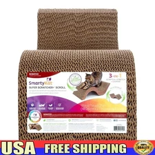 Cat Scratcher W/ Catnip Infusion Multi Angle Durable Corrugated Design New