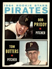 1964 Topps Pirates Rookie Stars Bob Priddy/Tom Butters #74 FR Pittsburgh