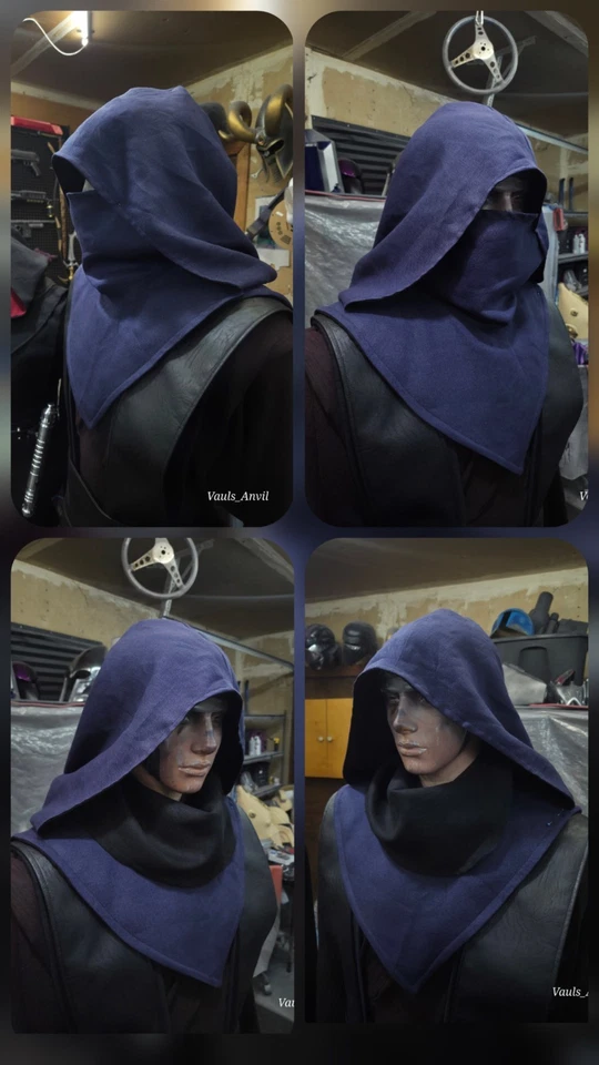 Jedi 'Shadow' Old Republic Cosplay Robe SET CUSTOM MADE Leather Tabbards - Image 2 of 4