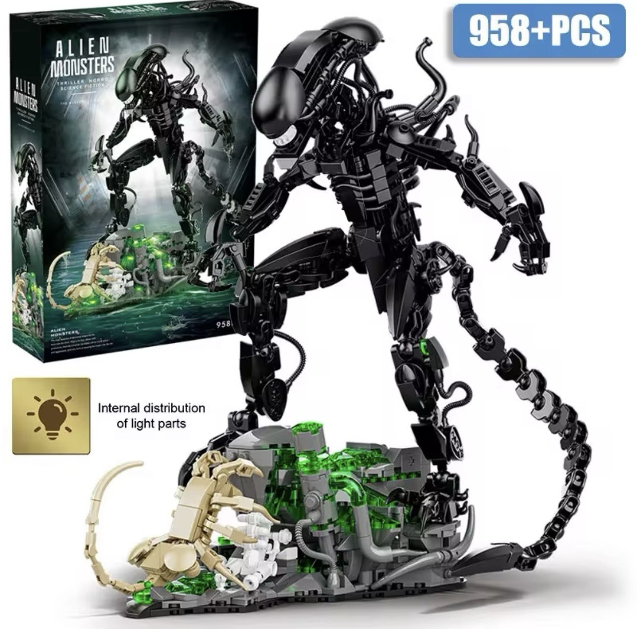 New NECA Alien Xenomorph 30cm Action Figure Collectible Alien Vs Predator Lego