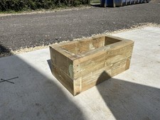Large Chunky Wooden Garden Planters Handmade Sleeper Style