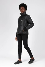 Moncler Women Black Down Jacket Technical Design Size M Luxury