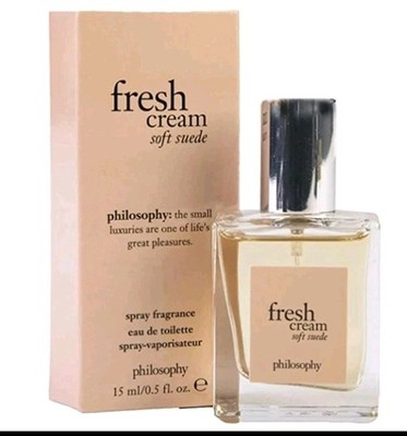 New Philosophy Fresh Cream Soft Suede Spray Fragrance .5 Oz Hard To Find Scent