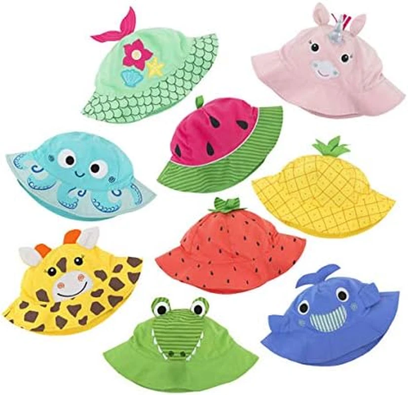 Cappellino Estivo UPF 50, Allie Diverte E Protegge, Rosa (Unicorno), M (6-12M) U - Immagine 4 di 4