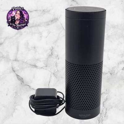Amazon Echo 1st Gen Smart Speaker Black Alexa Voice Control SK705DI Tested Retro