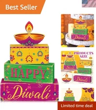 Diwali Table Decoration Wooden Centerpiece Tiered Tray Decor Diyas Festive