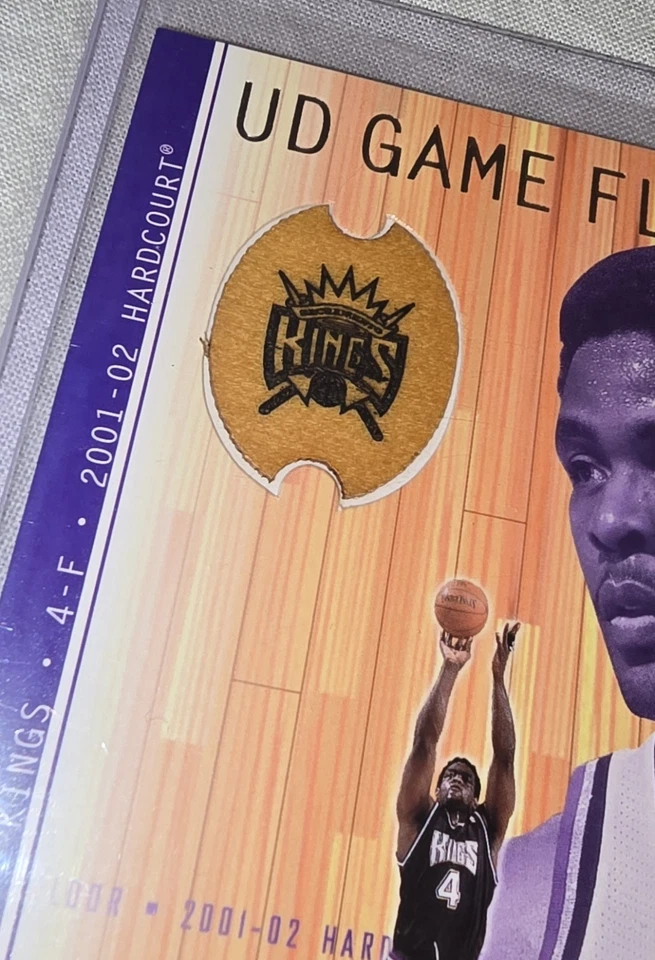 2001-02 Upper Deck Hardcourt Chris Webber #CW Game Floor Relic! - Image 4 of 4