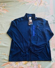 Adidas Men's Full Zip Tricot Track Jacket Dark Blue Size L for