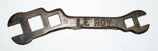 Old Vintage Le Roy LEROY 37 plow Farm Implement Wrench Tool NY company