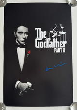 Signed ORESTE BALDINI 18"x12" Godfather Part 2 Poster -PROOF/COA-Vito Andolini