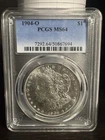1904-O $1 Morgan Silver Dollar PCGS MS64