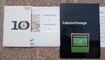 PRESS KIT 9TH CENTENARY CHARTREUSE GREEN YELLOW 1984 CHARTREUX 