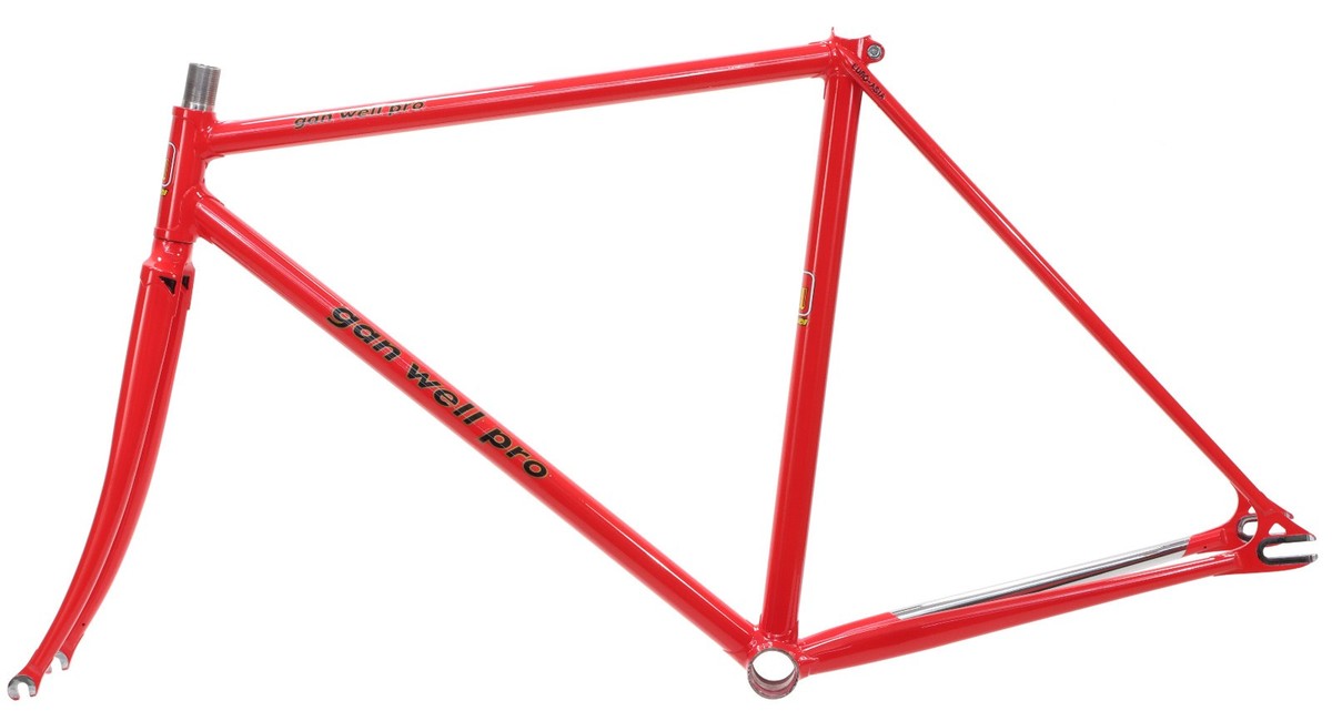 ganwell ガンウェル　545　maxfork 競輪 フレームセット Gan Well Pro Track Fixed Gear Frameset NJS Ferrari Red 49cm 51.5cm