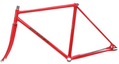 Gan Well Pro Track Fixed Gear Frameset NJS Ferrari Red 49cm 51.5cm
