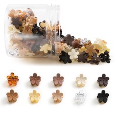 Mini Flower Hair Clips 100Pcs, Small Hair Clips Mini Claw Clips Cute Jaw Clips H