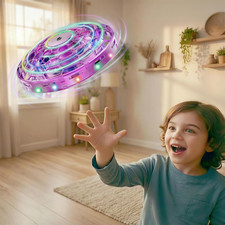 TSM005 Mini Drone for Kids,Hand Operated UFO Toy,Flip Stunt Hover Toy with Led,E