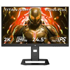 TITAN ARMY P2510S PLUS Gaming Monitor 24.5in 2560 1440,240Hz 1440P QHD,1ms,16:9