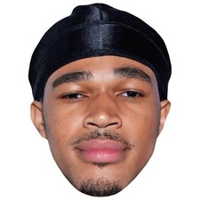 Maxwell Elliot Dent Beard Celebrity Mask, Flat Card Face, Fancy Dress Mask