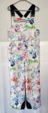 boulder gear Snow Bib pants Floral Print " Teens Or Jr Size XL Used