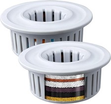 2 Pack Shower Filtered Cartridges, Replacement Multi-Stage Shower Head Filter