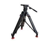 Sachtler Video 20 S1 100mm Head with Carbon Fiber Legs  Feet  Mid Spreader