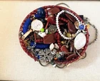 Vintage and Modern Damaged Or Broken Costume Jewelry Mystery Craft Lot 1 Pound