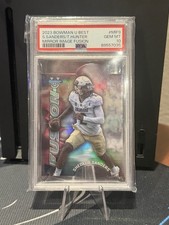 2023 Bowman U Best Shedeur Sanders/Travis Hunter Mirrr Image Fusion PSA 10