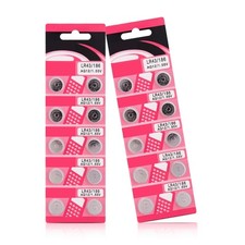 Durability AG12 LR43 Alkaline Batteries Button Cell Batteries Stable Voltages