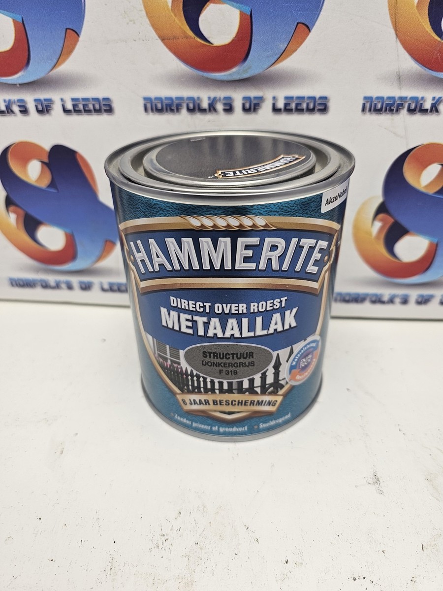 dark grey Metal Paint Hammerite Direct To Rust smooth gloss 750ml