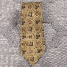 Vintage Robert Talbott Mens Tie Best Of Class Silk Made In USA Medallion Print