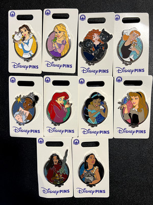 2025 Disney Parks Princess Spotlight Glitter Portrait Pin - CHOOSE ONE