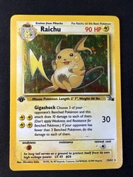 Raichu 14/62 Fossil Holo