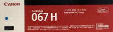NEW Canon 067H Original High Yield Laser Toner Cartridge Cyan / Blue 5105C001