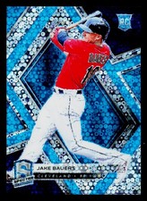 2019 Panini Spectra Neon Blue Prizm #58 Jake Bauers RC 68/99