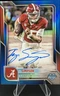 2025 Bowman University Chrome Ty Simpson #BCA-TS Blue Refractor Auto /150